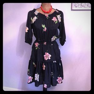 Black floral dress XSP